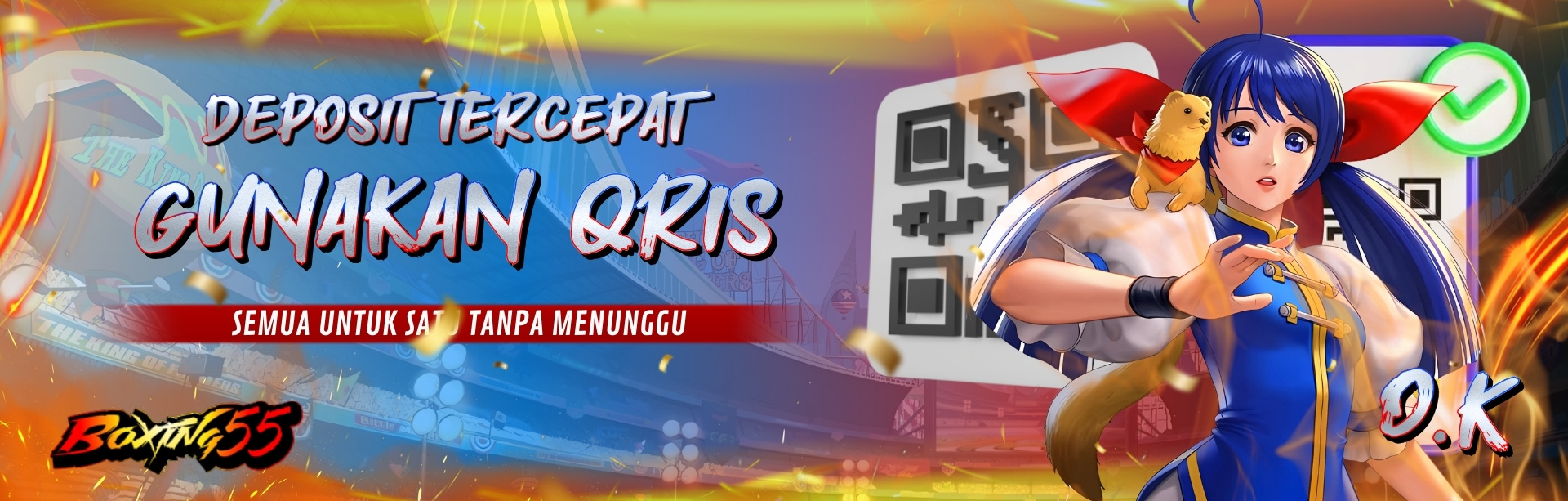 Deposit via QRIS tanpa antri hanya di BOXING55