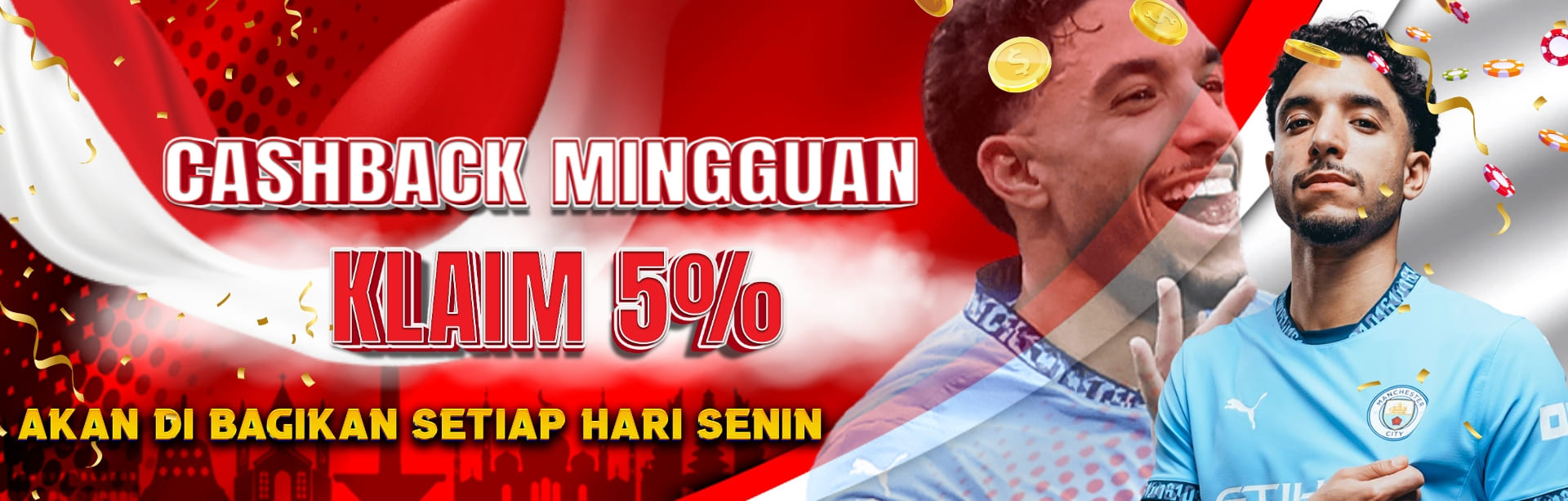CASHBACK MINGGUAN 5%
