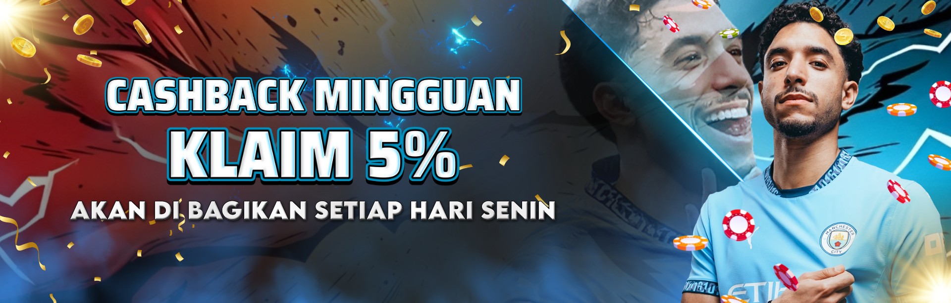 CASHBACK MINGGUAN 5%