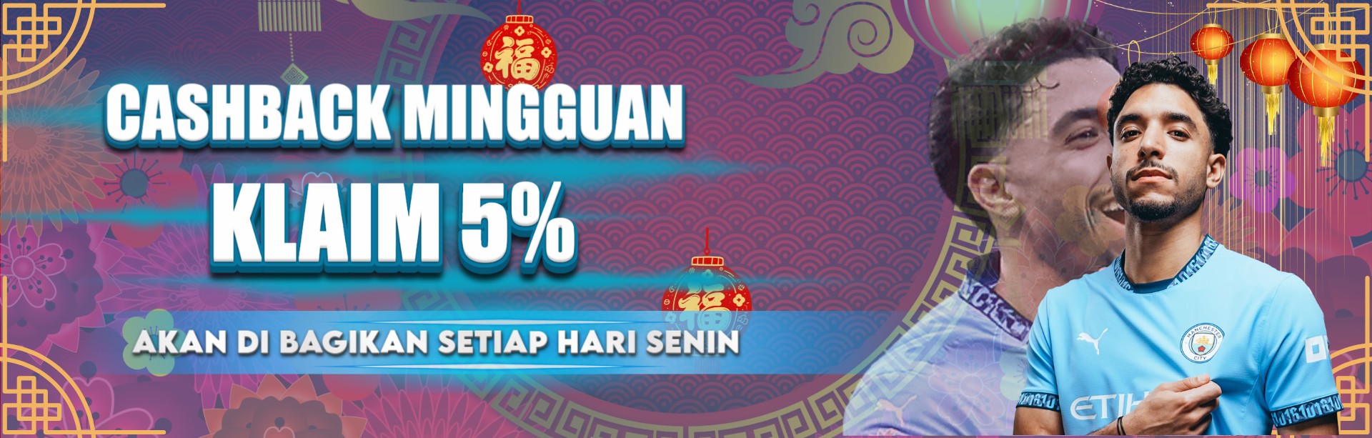 CASHBACK MINGGUAN 5%