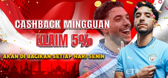 CASHBACK MINGGUAN 5%