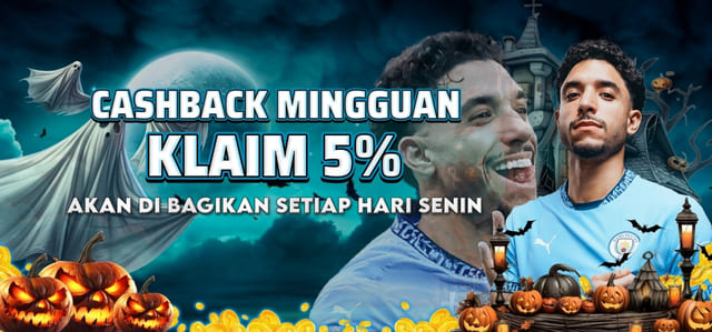 CASHBACK MINGGUAN 5%