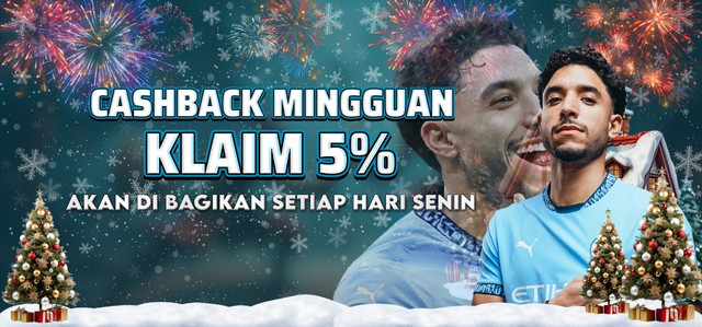 CASHBACK MINGGUAN 5%