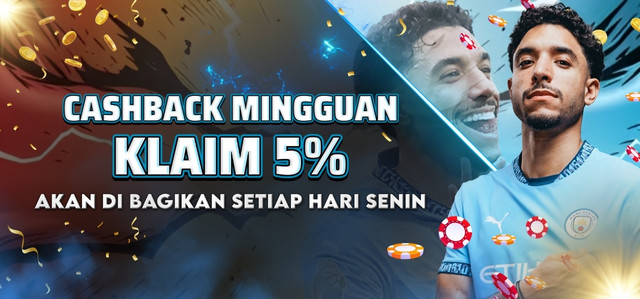 CASHBACK MINGGUAN 5%