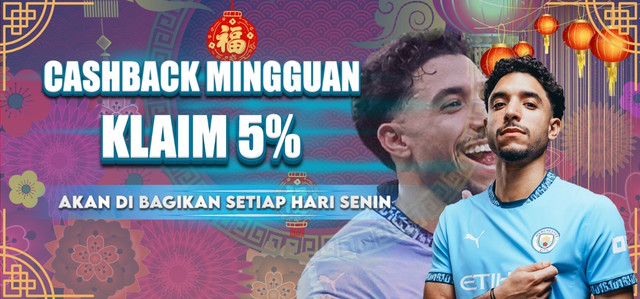 CASHBACK MINGGUAN 5%