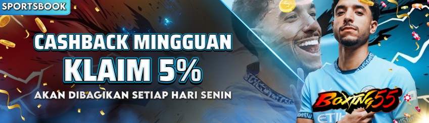 CASHBACK SPORTSBOOK 5%